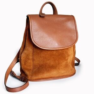 Vintage Coach Bag Berkeley Convertible Backpack Russet Reverse Suede HTF Color